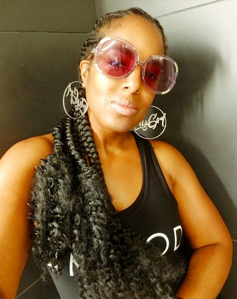 FLY GRL 'Jody' Hoop Earrings In Silver