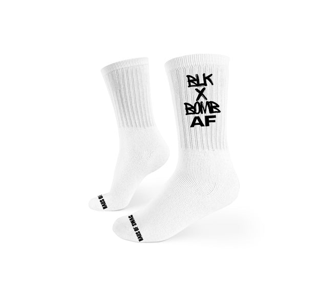 BLK X Bomb AF Socks