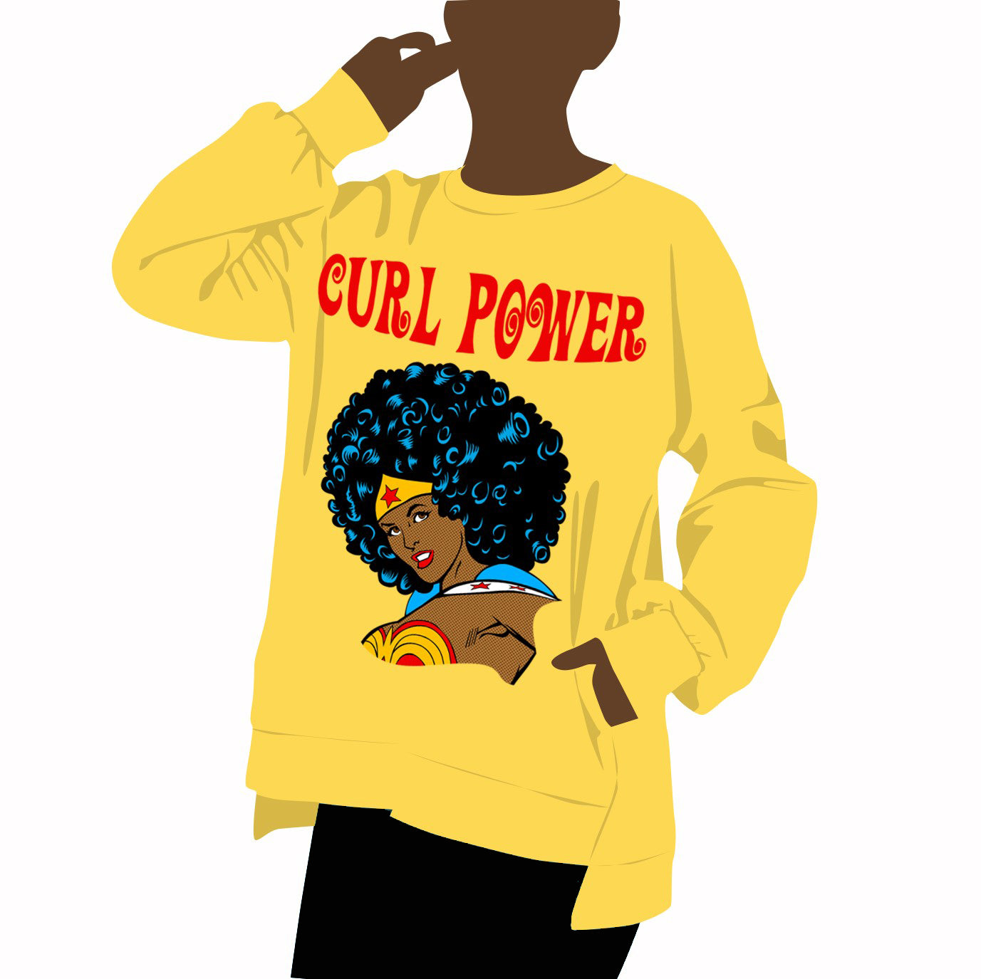 Curl Power, An Ode To Nubia Sweatshirt