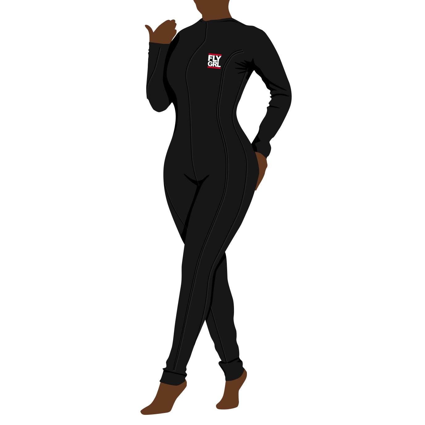 FLY GRL Ribbed Bodysuit With Merrow Detailing