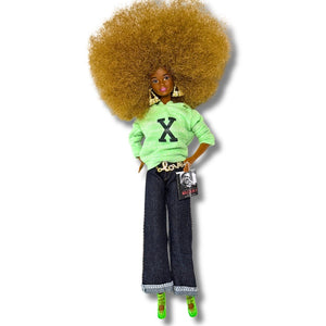 Green 'X' Hoodie Fashion Collector Doll