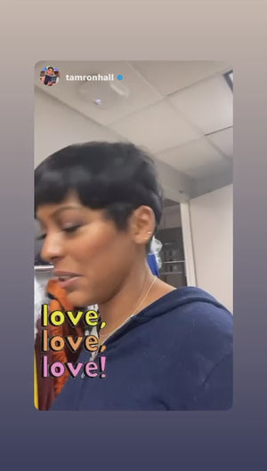 I Am One Dope Chick Leather Tote In Bossy Black