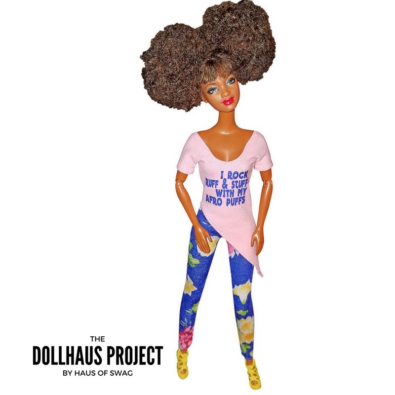 Afro Puffs, Word To Lady Of Rage | Collector Fashion Doll