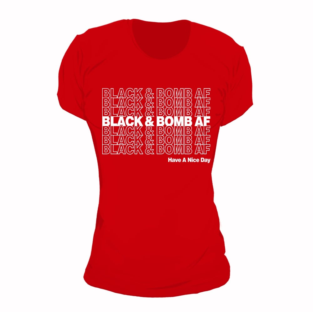 Black X Bomb AF: Red & White