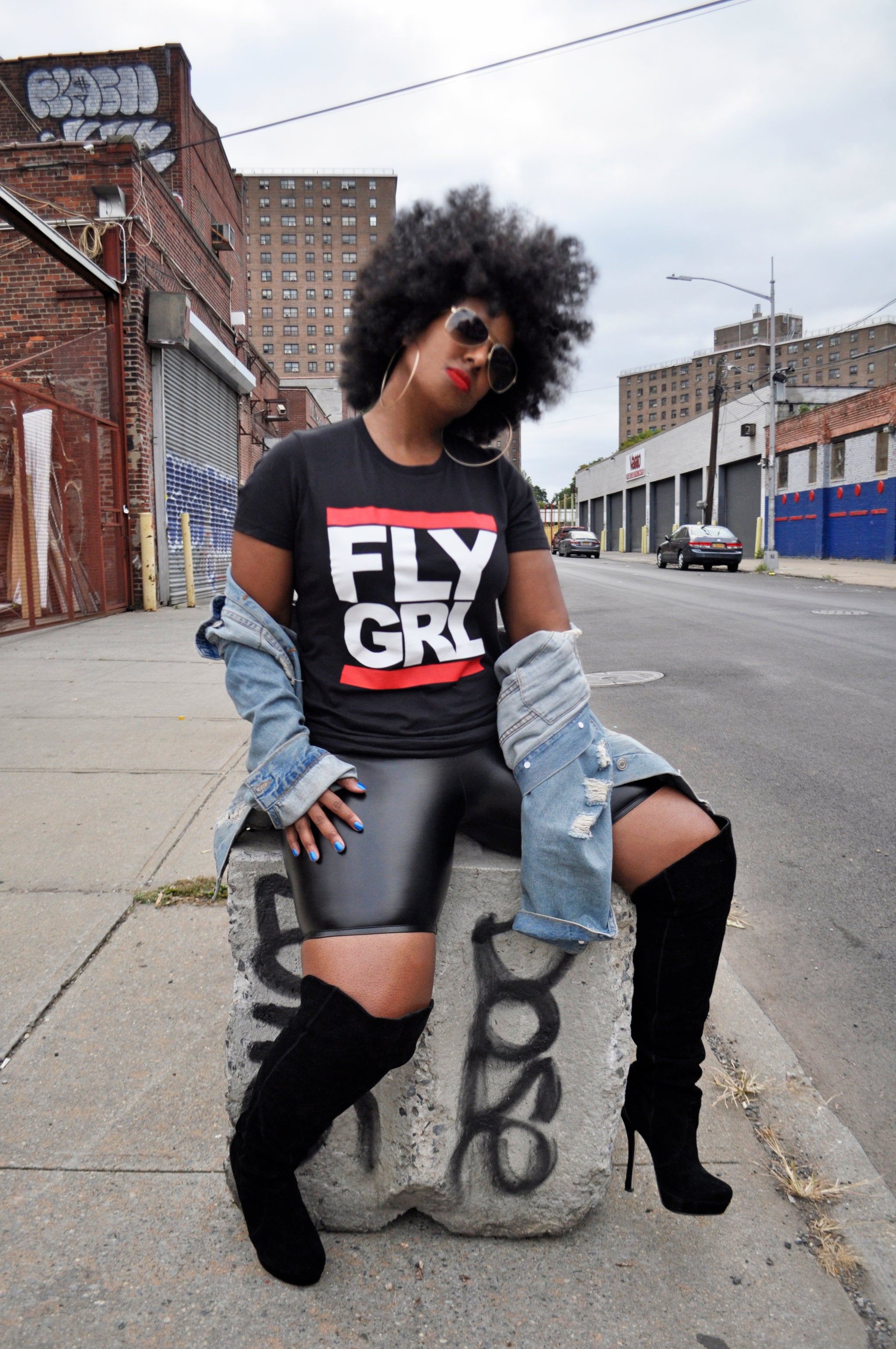 FLY GRL Graphic Bodysuit - Haus of Swag