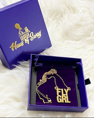 FLY GRL Nameplate Necklace