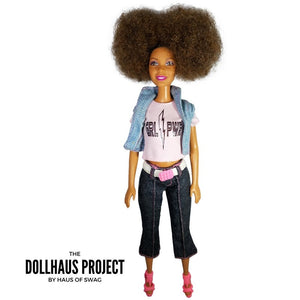 GRL PWR Pink Denim Collector Doll