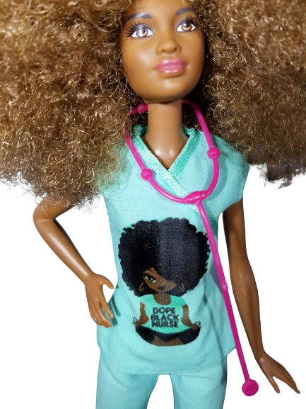 Dope Black Nurse Collector Doll Haus of Swag