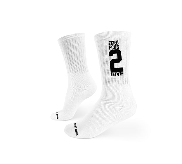 Zero Fcks 2 Give Socks - Haus of Swag
